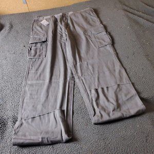 Boulder Creek Trading Cargo Pants Big Tall Mens Size 44 40L Gray   Cotton Chino